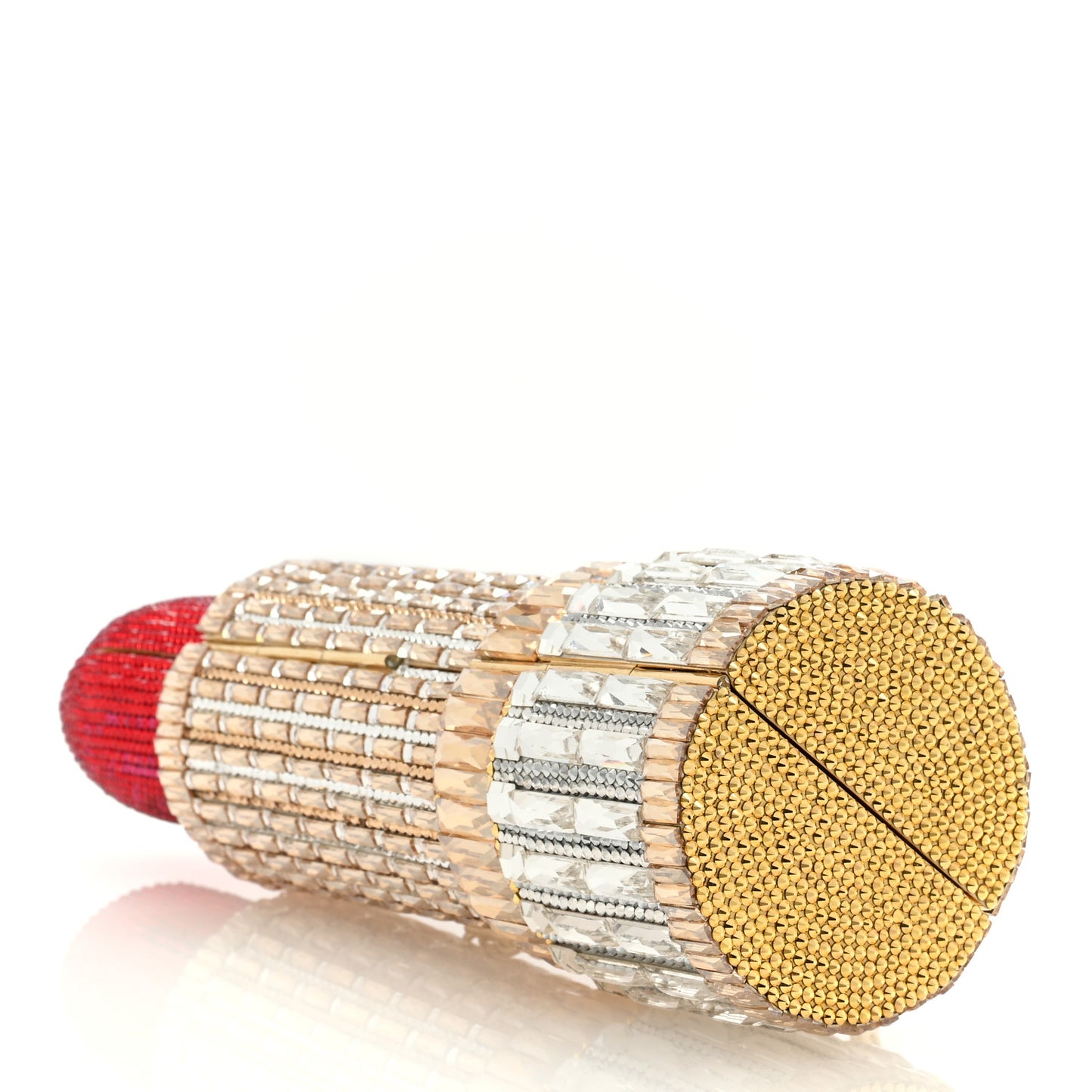 Crystal Lipstick Seductress Minaudiere Clutch  Multicolor