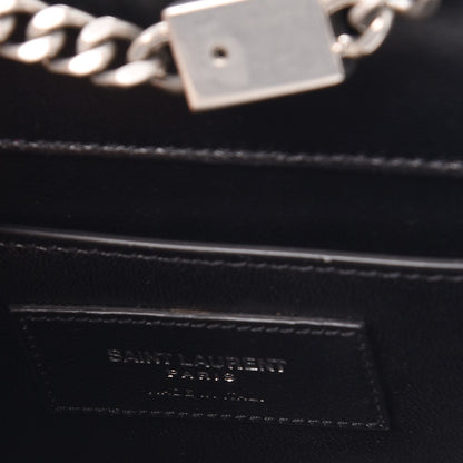 Saint Laurent Denim Small Classic Monogram Satchel Blue 7 of 9