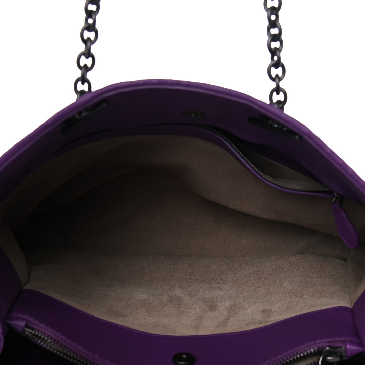 Nappa Intrecciato Medium Tote Purple