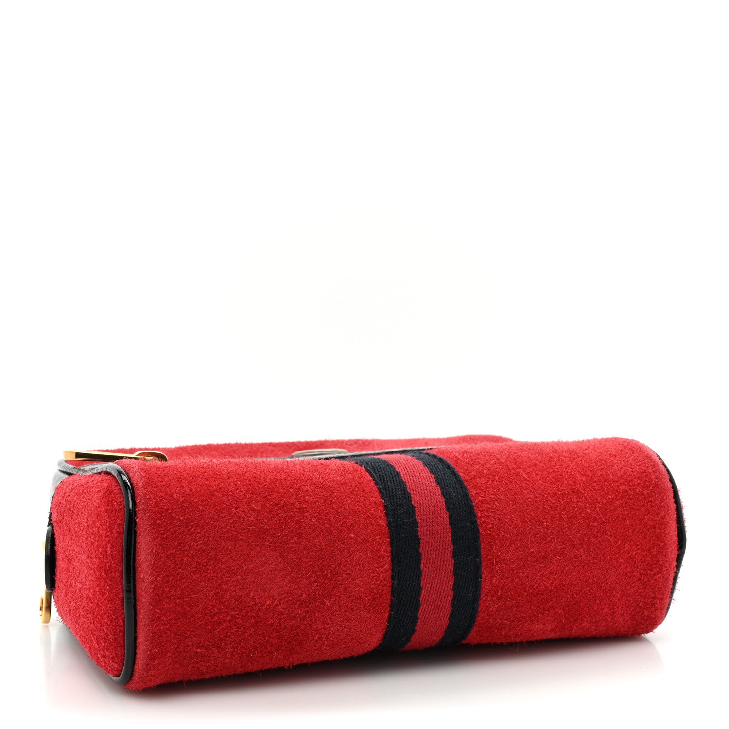 Gucci Suede Small Ophidia Belt Bag 85 34 Hibiscus Red 4 of 15