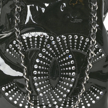 Chanel Patent Crystal Strass Bonbons Tote Black 7 of 9