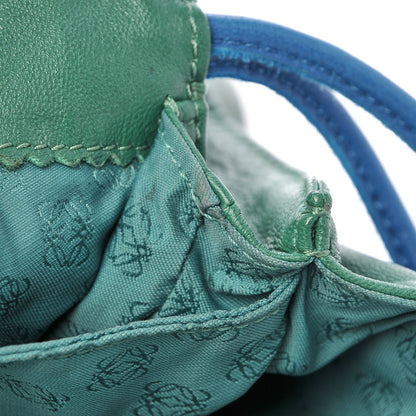 Loewe Calfskin Flamenco Shoulder Bag Green 8 of 14