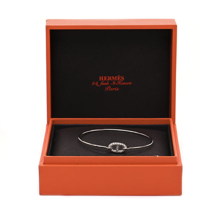 Hermes 18K White Gold Diamond PM Ronde Chaine d'Ancre Bracelet SH 5 of 5