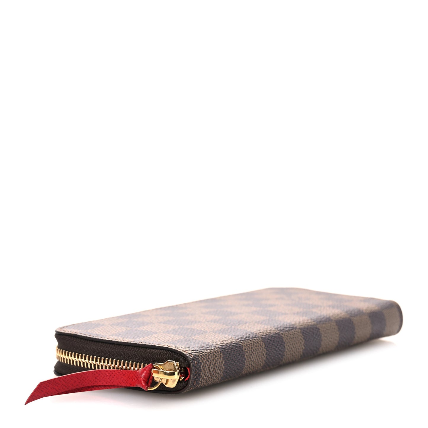 Damier Ebene Clemence Wallet Cherry