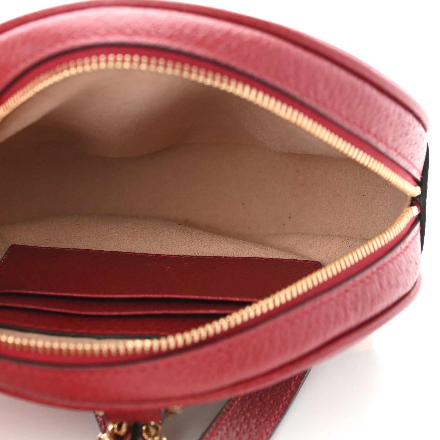 Gucci GG Supreme Monogram Web Flora Mini Ophidia Round Backpack Red 5 of 10