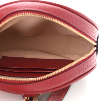 Gucci GG Supreme Monogram Web Flora Mini Ophidia Round Backpack Red 5 of 10