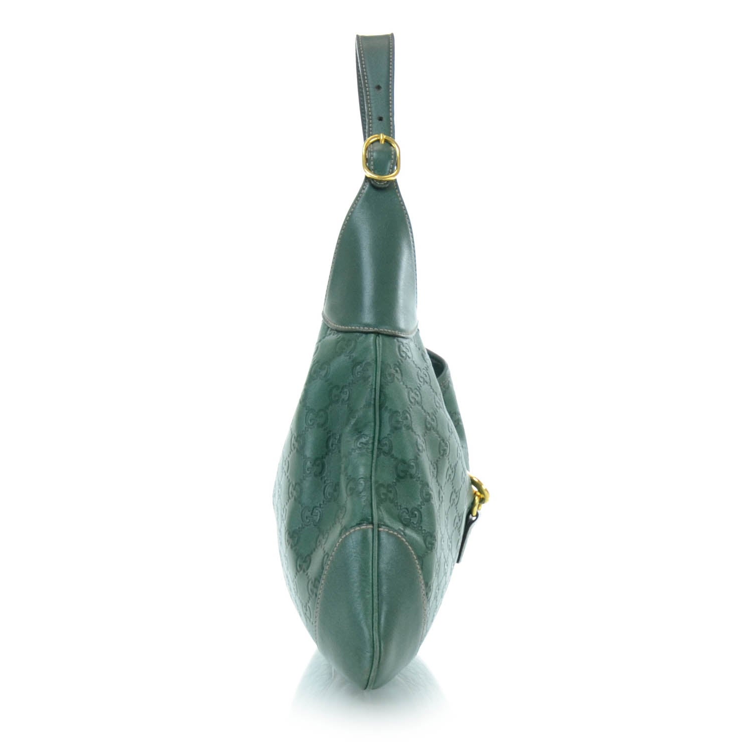 Gucci Guccissima Bouvier Hobo Dark Green 5 of 12
