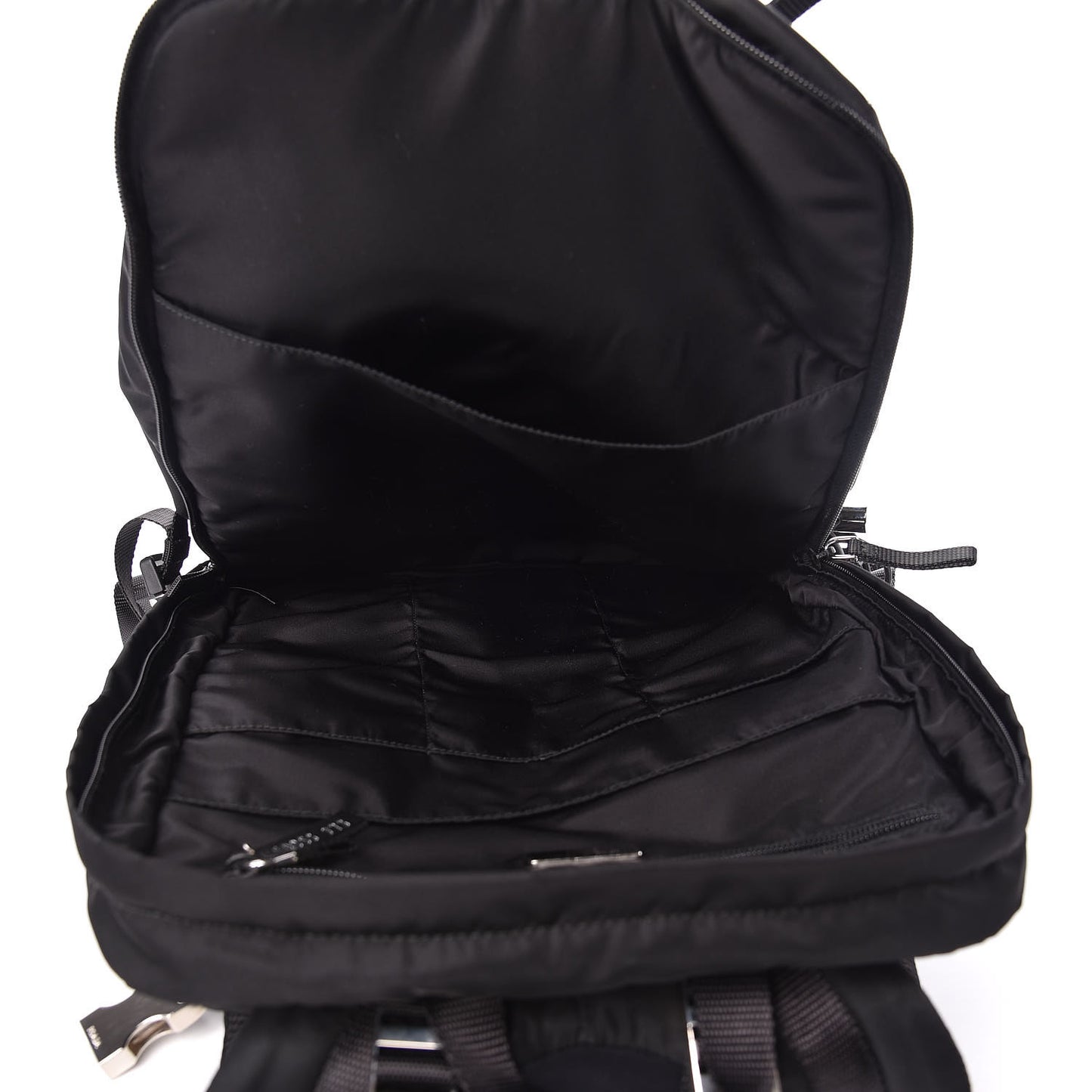 Nylon Montagna Compression Backpack Black