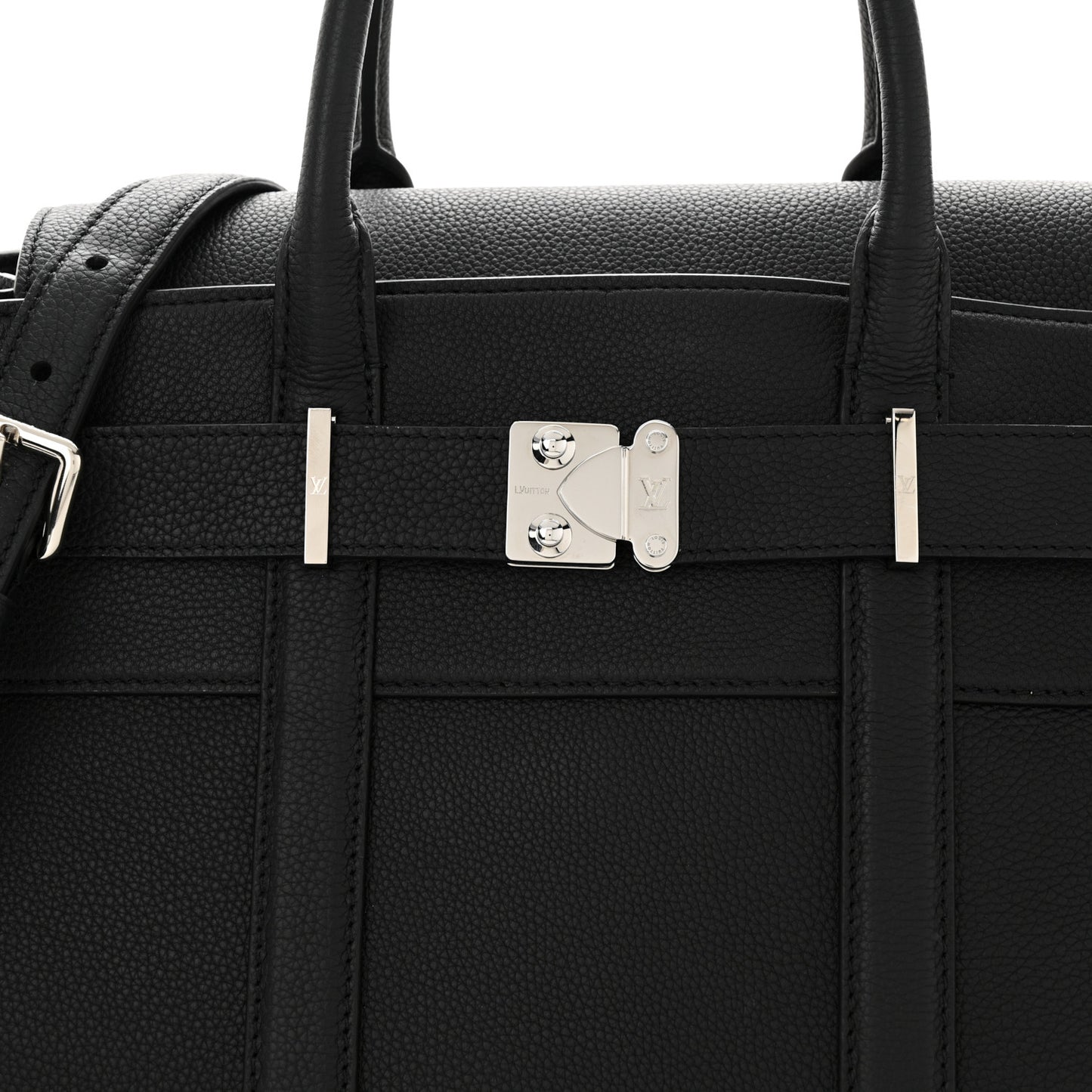 Millesime Calfskin Georges Tote MM Black