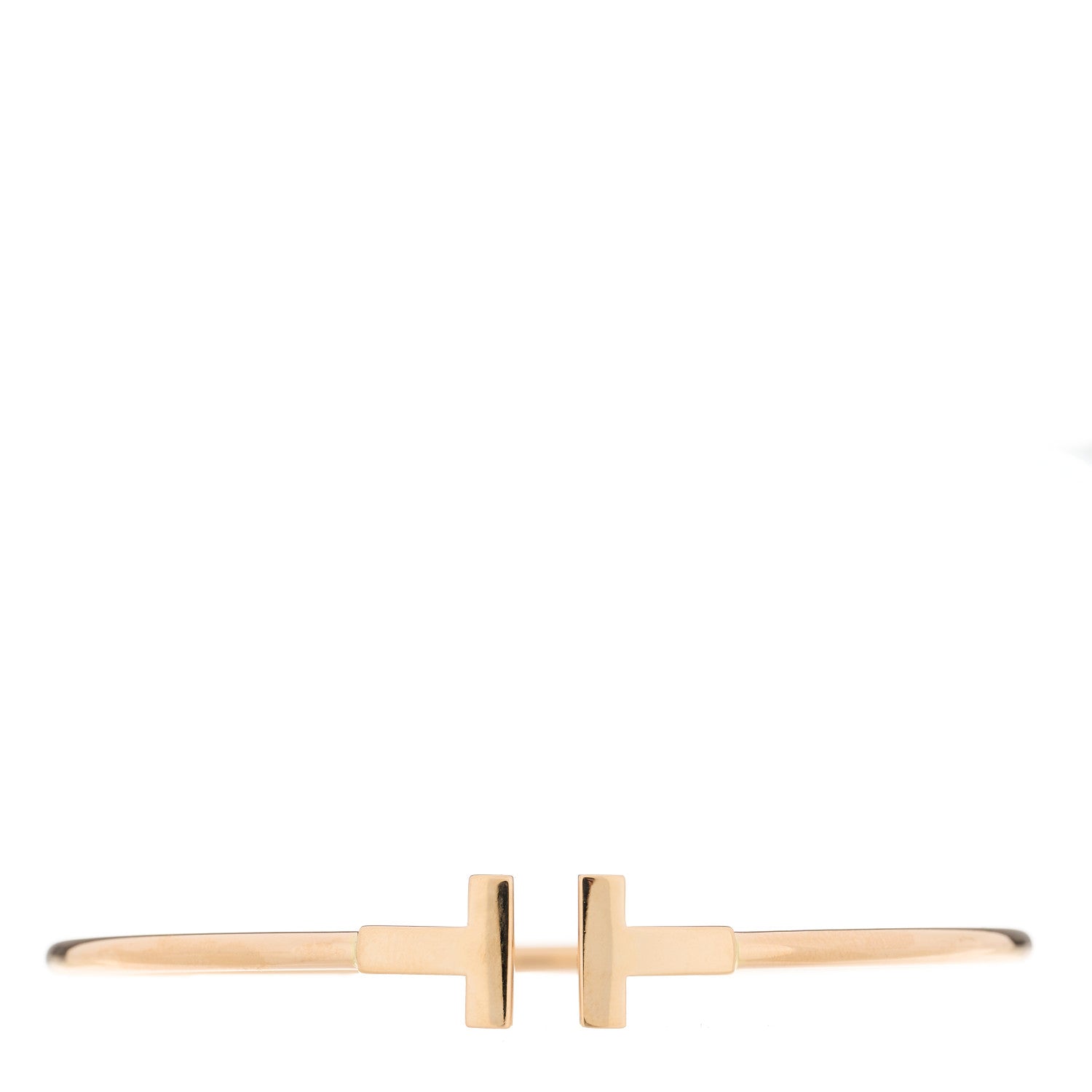 Tiffany 18K Rose Gold T Wire Bracelet 1 of 4