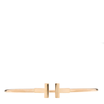 Tiffany 18K Rose Gold T Wire Bracelet 1 of 4