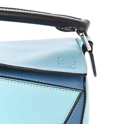 Loewe Calfskin Small Puzzle Bag Light Blue Aqua 10 of 10