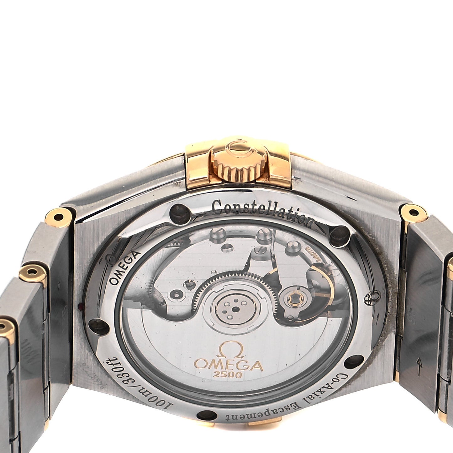 Stainless Steel 18K Yellow Gold 35mm Constellation Quartz Watch 123.20.35.20.02.002