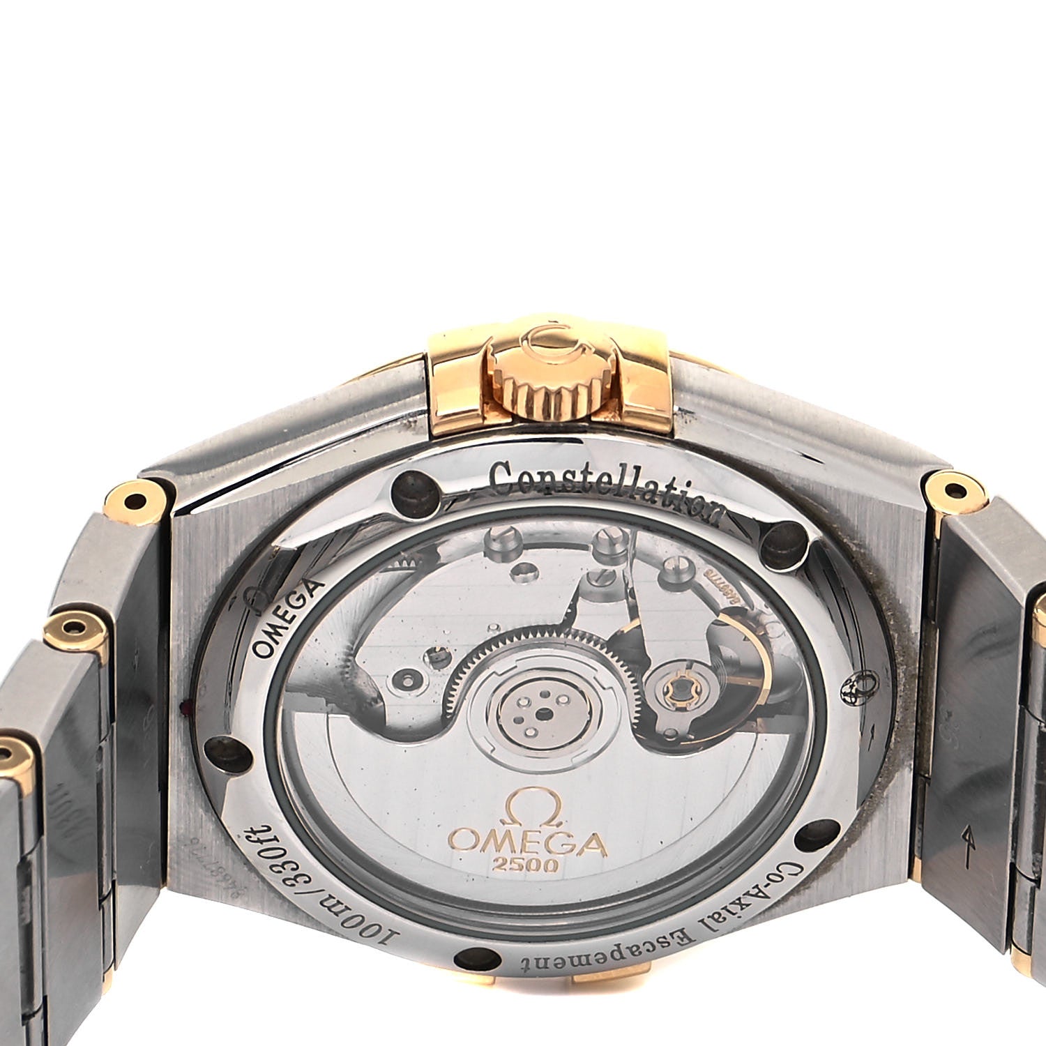 Omega Stainless Steel 18K Yellow Gold 35mm Constellation Quartz Watch 123.20.35.20.02.002 4 of 4