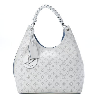 Louis Vuitton Mahina Carmel Hobo Snow 1 of 10