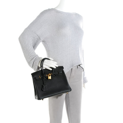 Hermes Togo Birkin 25 Black 2 of 22