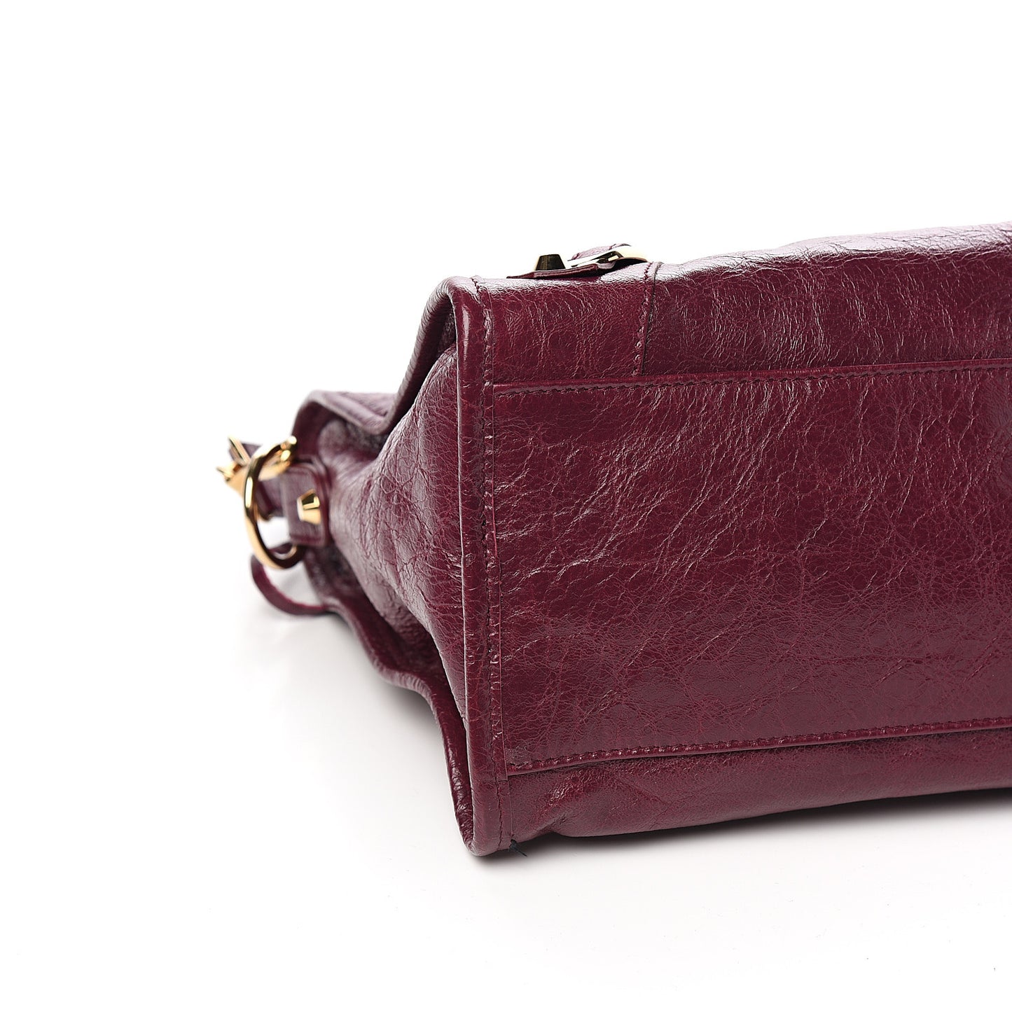 Agneau Classic Gold Hardware City Violet Prune