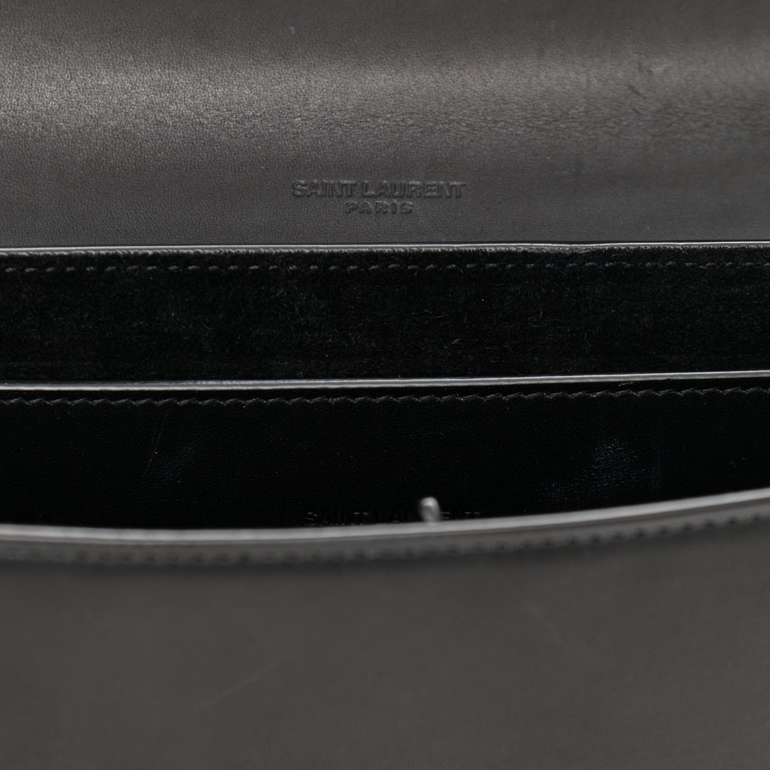 Saint Laurent Pony Hair Calfskin Leopard Print Monogram Medium Kaia Satchel Black 13 of 14