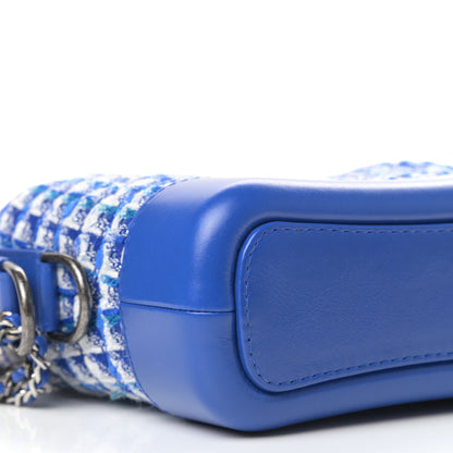 Chanel Tweed Calfskin Small Gabrielle Hobo Royal Blue 9 of 11