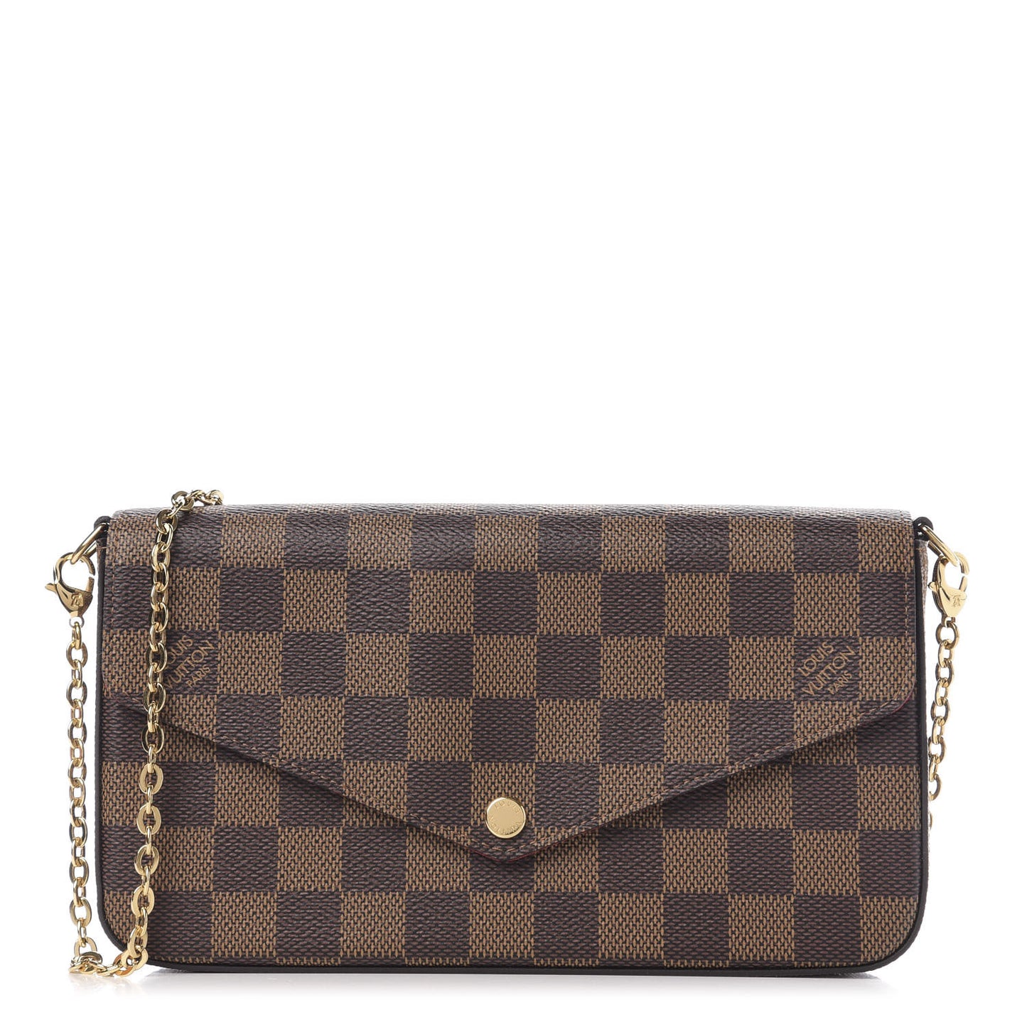 Damier Ebene Pochette Felicie Chain Wallet