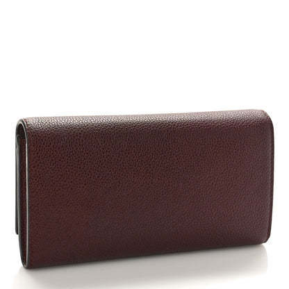 Gucci Grainy Calfskin Zumi Continental Wallet Vintage Bordeaux 3 of 8