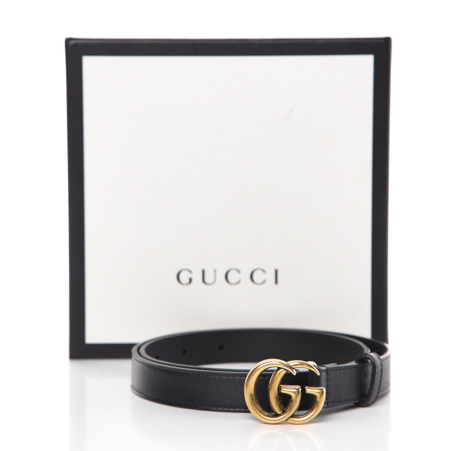 Calfskin Double G 20mm Belt 70 28 Black