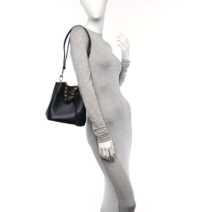 Louis Vuitton Calfskin Nanogram Embossed Neonoe BB Black 2 of 11