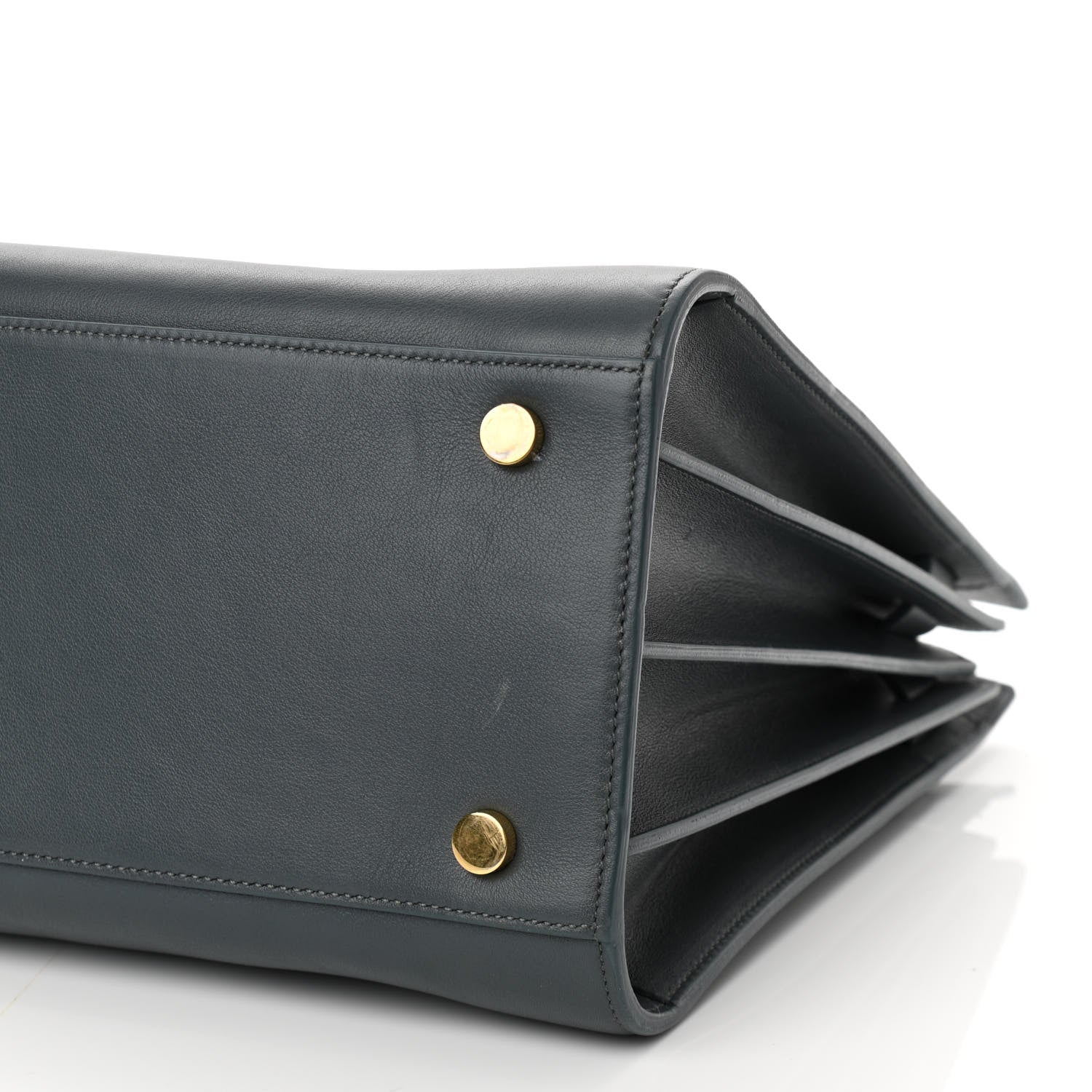 Saint Laurent Calfskin Small Classic Sac De Jour Petrol 8 of 9