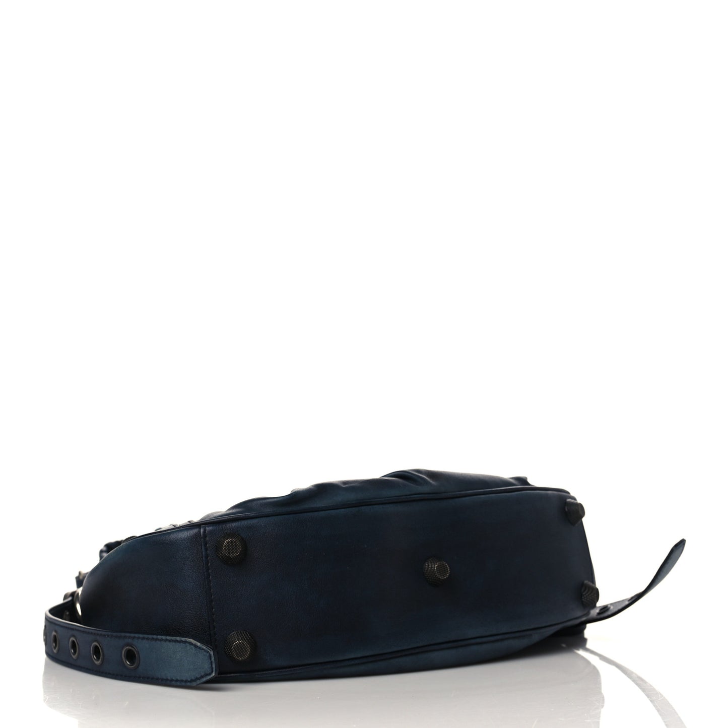 Used Calfskin Small Le Cagole Shoulder Bag Navy