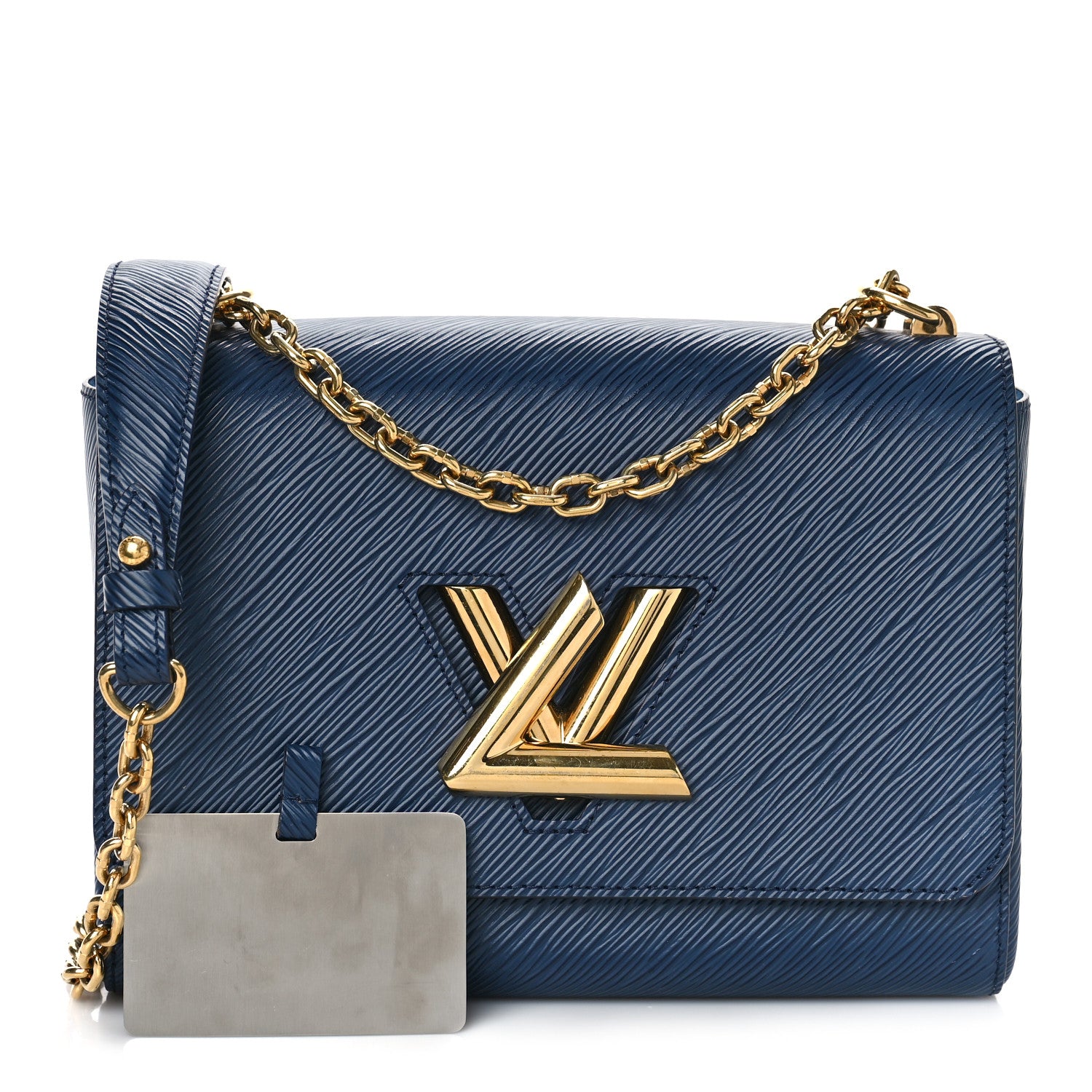 Louis Vuitton Epi Twist Shoulder Bag MM Indigo 1 of 8