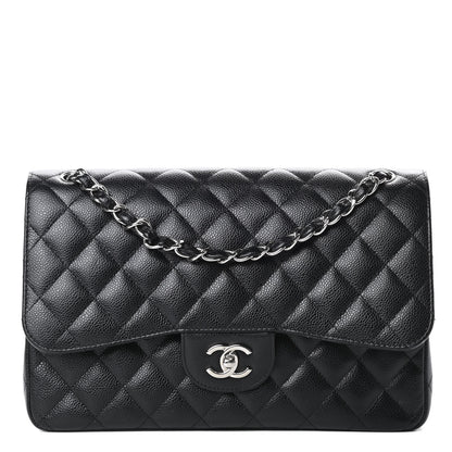 Chanel Caviar Quilted Jumbo Double Flap Black 1 of 16