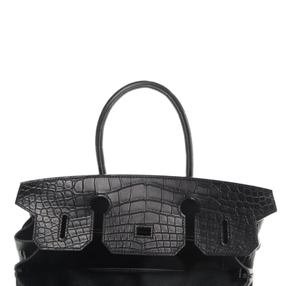 Hermes Togo Matte Alligator Birkin Touch 30 Black 14 of 37