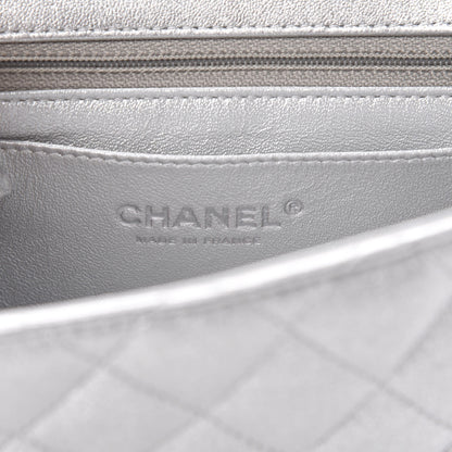 Chanel Metallic Lambskin Quilted Mini Square Flap Silver 8 of 11