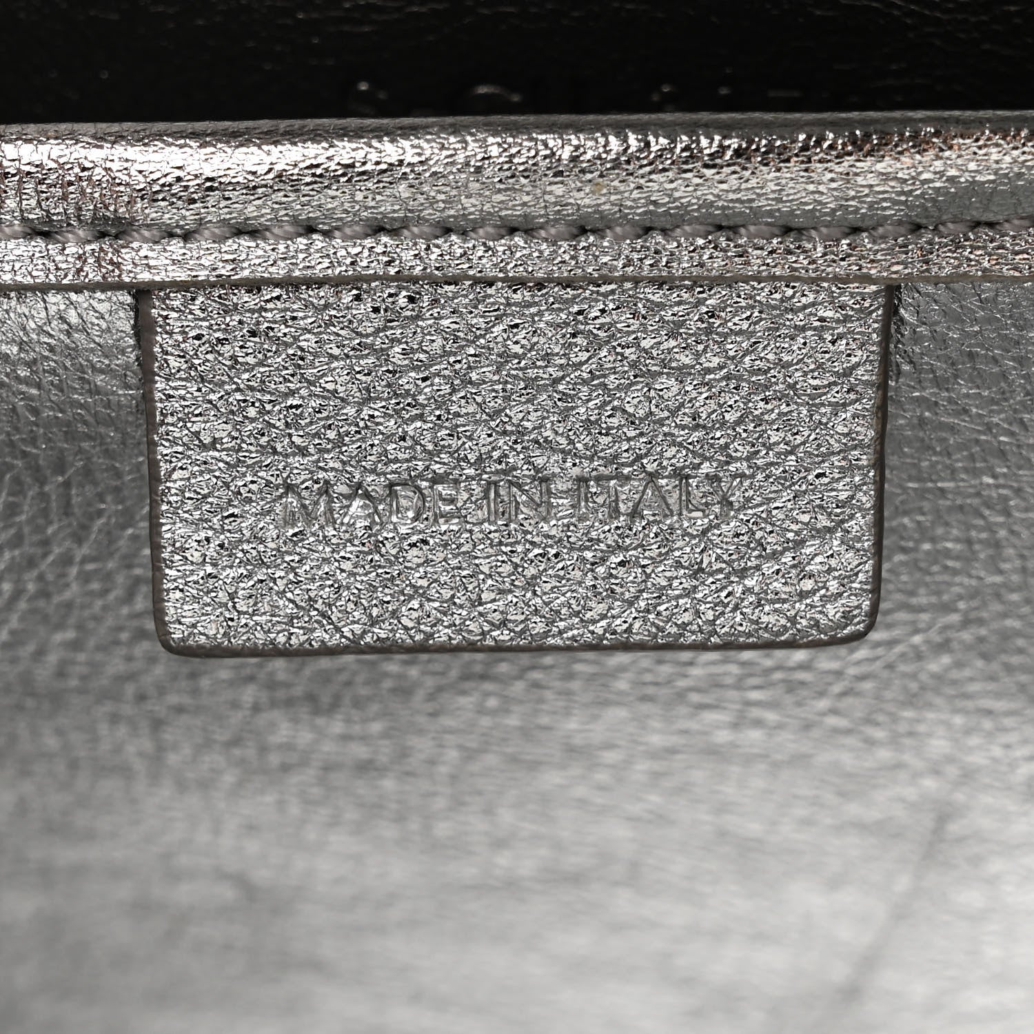Celine Laminated Lambskin Nano Luggage Silver 7 of 17
