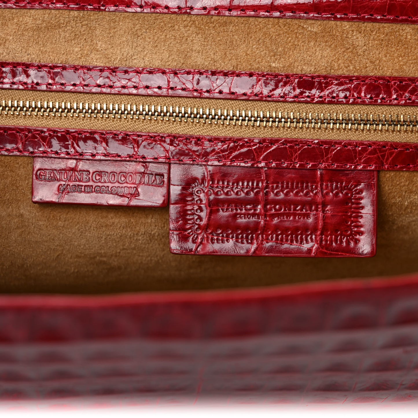Crocodile Clutch Red