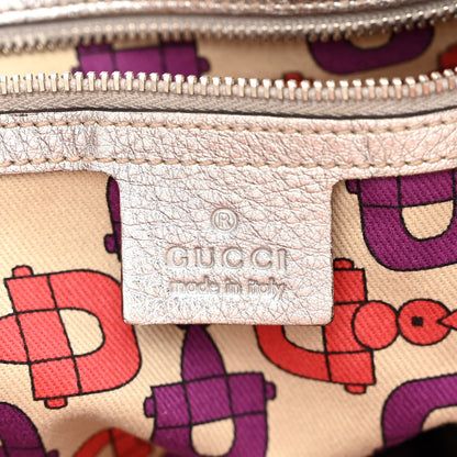 Gucci Metallic Guccissima Medium Pelham Shoulder Bag Silver 6 of 15