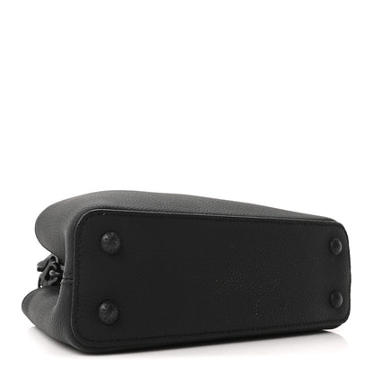 Louis Vuitton Matte Taurillon Capucines East West Mini All Black 4 of 9