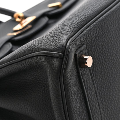 Hermes Togo Birkin 25 Black 9 of 12