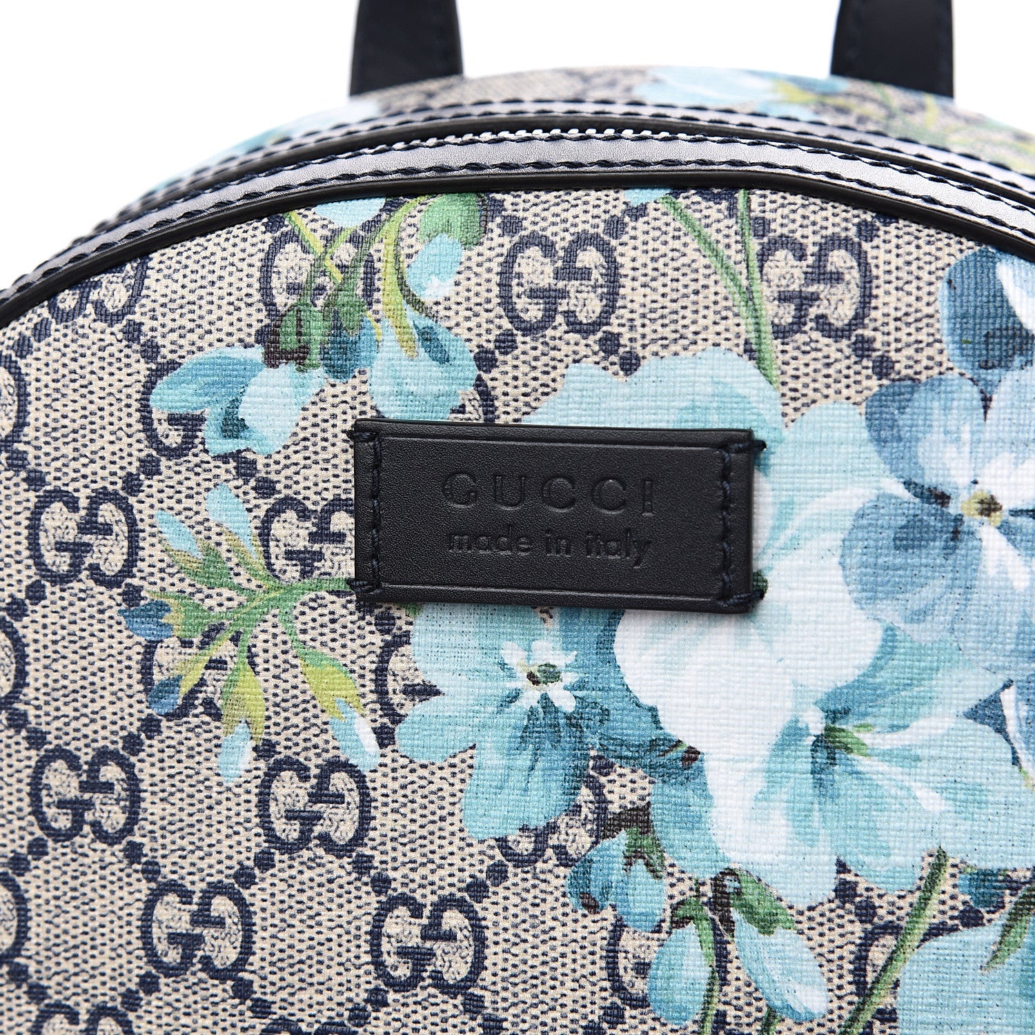Gucci GG Supreme Monogram Blooms Small Day Backpack Blue 7 of 9