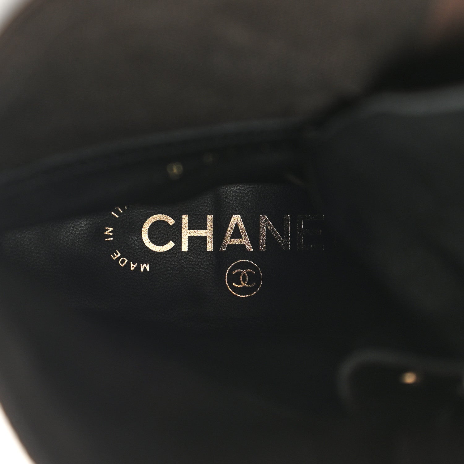 Chanel Shiny Calfskin Lace Up Combat Boots 38.5 Dark Brown Black 7 of 10