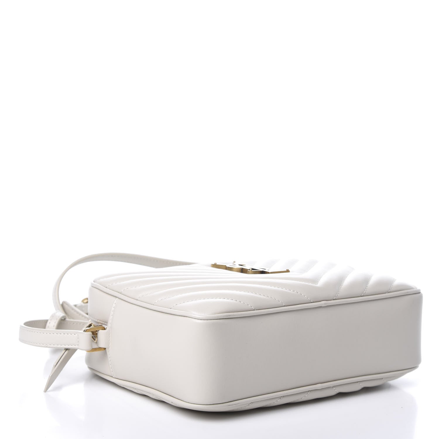 Saint Laurent Calfskin Matelasse Monogram Lou Camera Bag Crema Soft 4 of 9