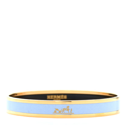 Hermes Enamel Printed Narrow Caleche Bracelet 65 1 of 6