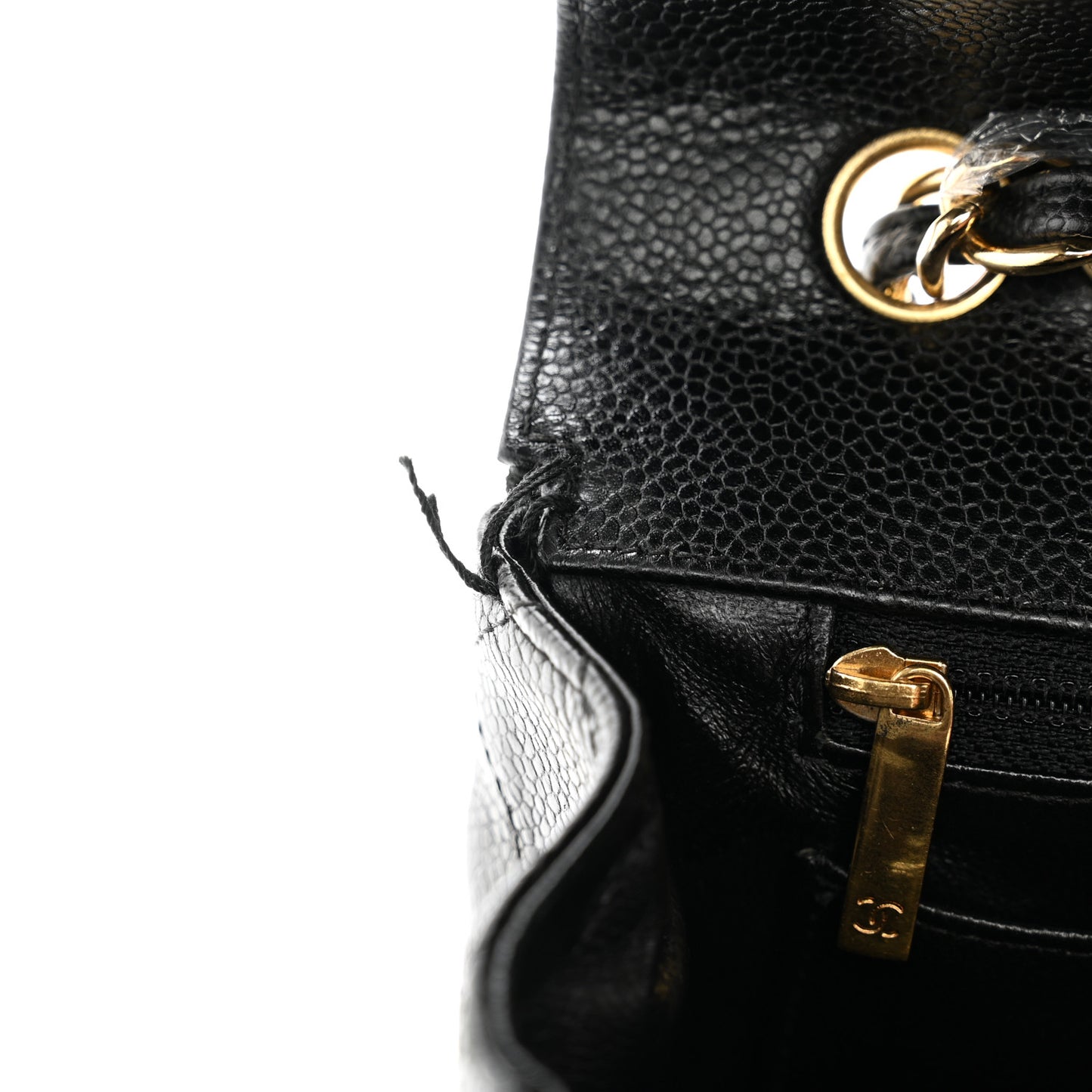 Caviar Quilted Jumbo Single Flap Black