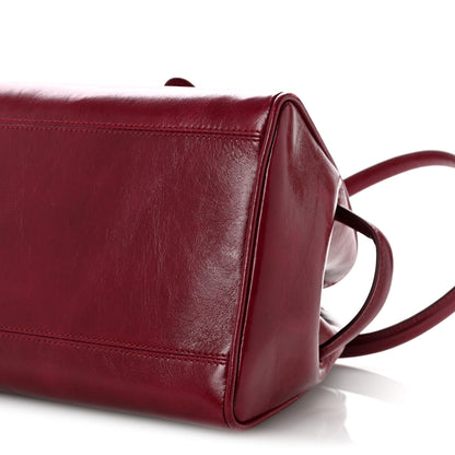 Jacquemus Shiny Vintage Calfskin Le Turismo Soft Bowling Bag Burgundy 10 of 15