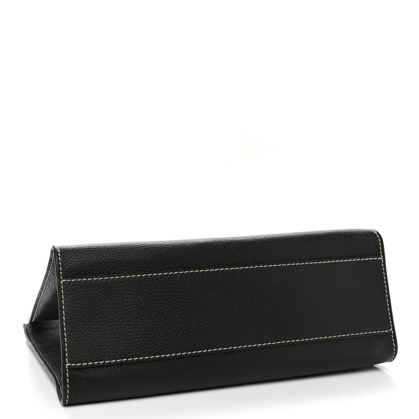 Grained Calfskin Bold Grind Tote Black