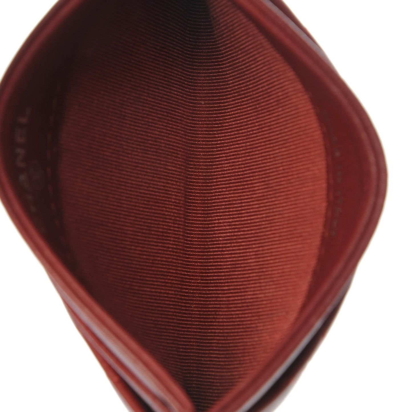 Lambskin Card Holder Red