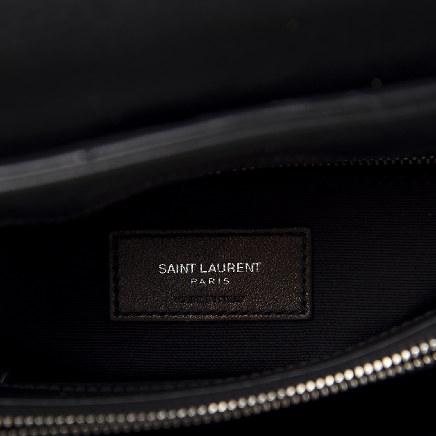 Saint Laurent Calfskin Y Quilted Monogram Medium Loulou Chain Satchel Black 6 of 13