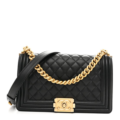 Chanel Caviar Quilted Medium Boy Flap Black 1 of 10