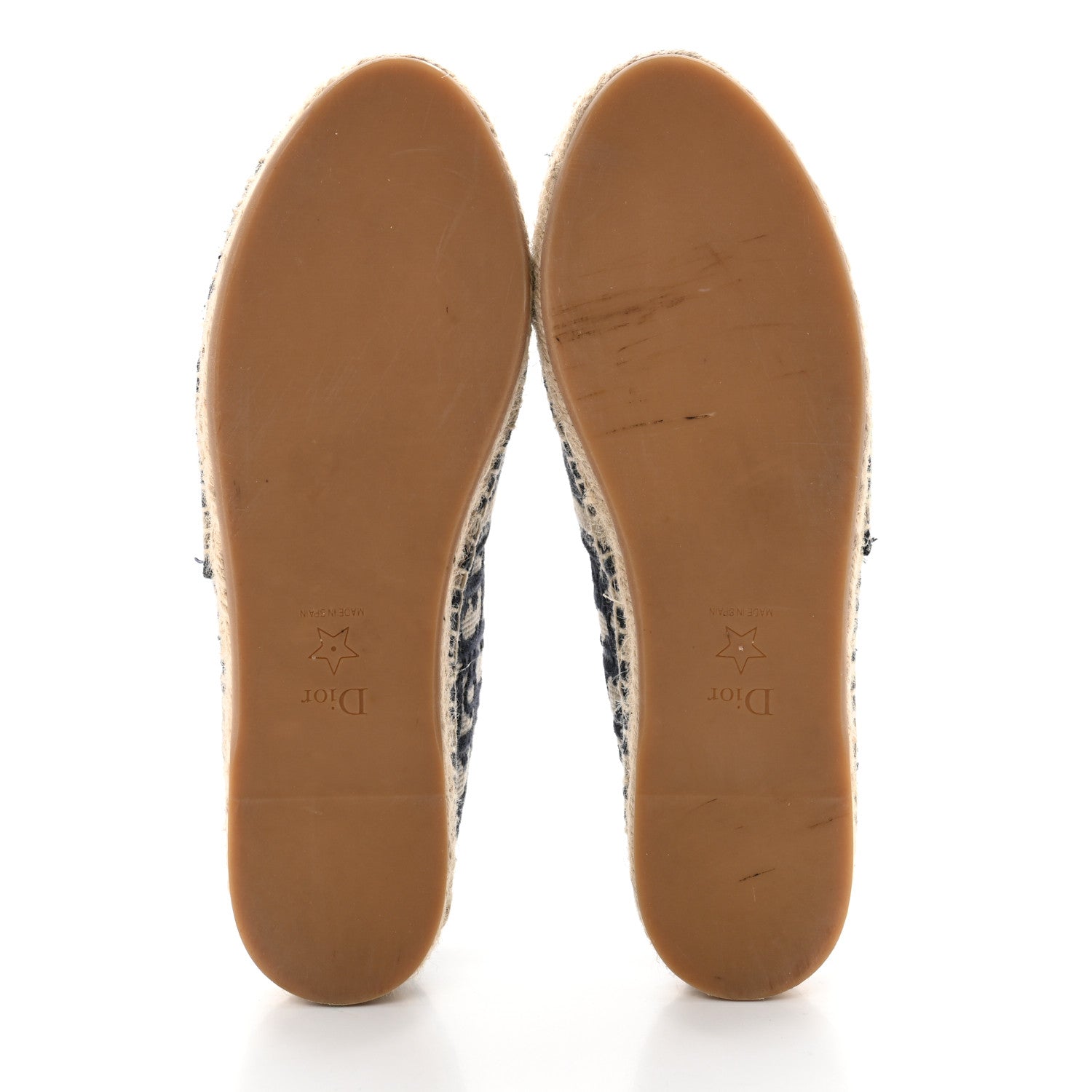 Christian Dior Oblique Embroidered Granville 15mm Espadrilles 37.5 Deep Blue 5 of 8