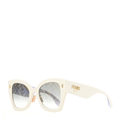 Fendi Acetate FF Sunglasses FF 0434/G/S White Gold 1 of 7